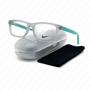 Nike KIDS NK 5535 050 45mm Wolf Grey Aurora Green Eyeglasses